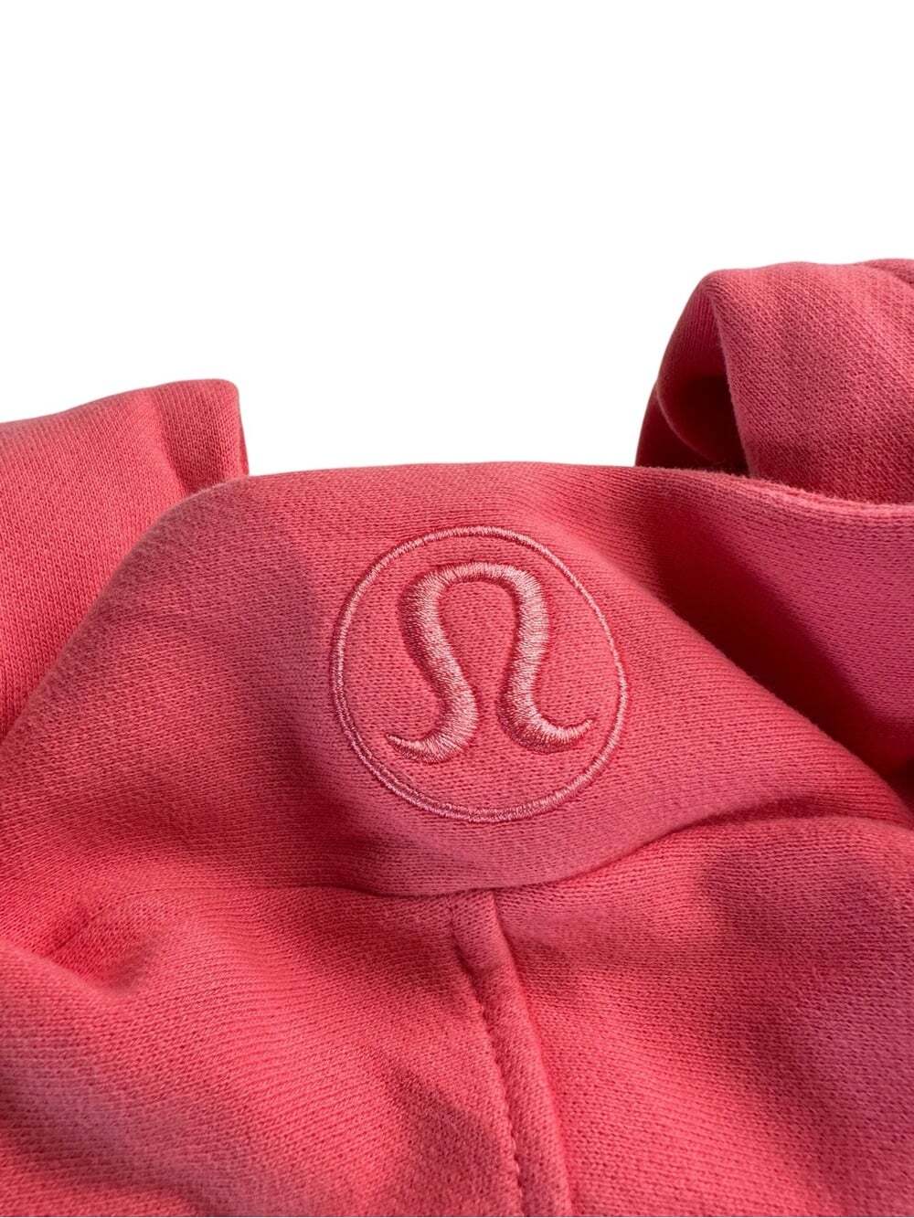 Lululemon Scuba Oversized Full Zip Hoodie M/L Pink Blossom Cropped Fleece - Picture 12 of 16